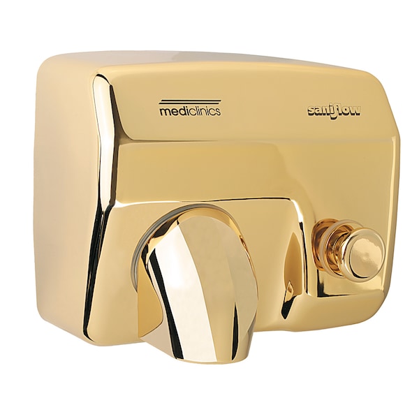 PUSH-BUTTON HAND DRYER - GOLD